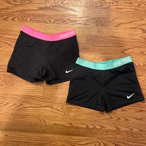 Pair of Nike Pro Dri-Fit Spandex Athletic Shorts